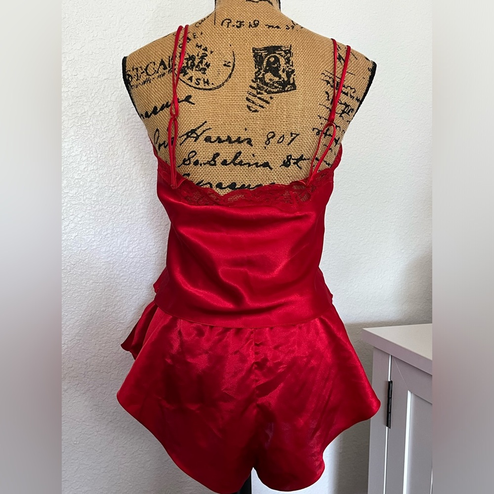 Victoria’s Secret vintage gold label women’s red lingerie pajama set-Medium - Picture 2 of 16